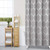 Duck River Textile Quey Geometric Mildew Resistant Shower Curtain Liner Waterproof | Water Repellent & Antibacterial-Assorted Colors, 70 x 70 Inch, Grey