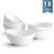Sweese 1101 Porcelain Bowls - 18 Ounce for Cereal, Salad, Dessert - Set of 6, White