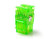 CAT6 RJ45 Transparent Unshielded Keystone Jacks Module for Faceplate & Wall Box & Patch Panel, 10pcs/pack (Green)