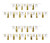 Beistle 59630 birthday tassel streamer Gold/White