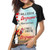 Dr Seuss I Will Drink Dr Pepper Here Or There Baseball Tshirts Raglan Top Woman 3D Print Short Sleeve Black