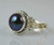 Fresh Water Black Pearl 925 Solid Sterling Silver Handmade Ring Size 3_13 US