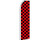 K's Novelties Red  and  Black Checkered Advertising SWOOPER Advertising Flag