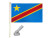 K's Novelties 5' Wooden Flag Pole Kit Nylon White Bracket 3x5 Congo Democratic Rep Poly Flag