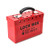 QWORK Portable Lockout Tagout Box_ Group Safety Lock Box with 12 Slots_ Red