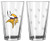 NFL Pint Glass Cup (2 Pack) - Minnesota Vikings