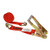 US Cargo Control Ratchet Straps _ 2 Inch x 27 Foot Ratchet Strap _ 2 Inch Ratchet Strap _ Red Ratchet Strap _ Wire Hook Ratchet Strap _ Tiedown Strap with Double J Hooks _ Dependable Cargo Strap