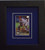 Trading Card Display Frame _1_ Single Trading Card Dark Blue w c Matting Black Frame