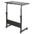 DOEWORKS Side Table_ Adjustable Laptop Stand Portable Cart Tray Side Table_ Black Studying Desk