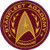Ata-Boy Star Trek Starfleet Academy Command Insignia 3.6 inch Full Color Embroidery Iron-On Patch