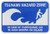 Warning Sign Tsunami Hazard Zone with Graphic Road Sign Business Sign 8X12 Inches Aluminum Metal Tin Sign Z0387