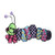 ID 0423A Caterpillar Crawling Patch Spring Insect Embroidered Iron On Applique
