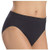 Barely There Microfiber Solid Hi-Cut Brief Panty -8 9 Black-