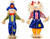 Worth Imports 24" Standing Scarecrow, Set of 2