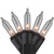 Brite Star Set of 100 Clear Mini Icicle Christmas Lights - 7.8ft Black Wire