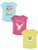 Pinkfong Baby Shark Toddler Girls 3 Pack T-Shirts Pink Yellow Blue 3T