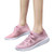 AODONG Walking Shoes for Women Womens Casual Walking Comfort Shoes Slip on Mesh Lace Up Lightweight Athletic Running Sneakers Pink