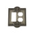 Nostalgic Warehouse 719792 Meadows Switch Plate with Rocker and Outlet, Antique Pewter