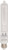 Ushio BC2505 1000466 - EYX JCV120V-500WGSF CC-8 Frosted Projector Light Bulb