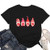 Valentines Day Shirt Women Buffalo Plaid Love Heart T-Shirt Short Sleeve Cute Graphic Print Tee Top Black