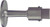 CRL Aluminum Wall Mounted Heavy-Duty Door Stop