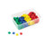 hand2mind Foam  Assorted Colors  Square Tile Counters for Math Patterns  Counting with Storage Tub -Pack of 400-