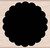 Scalloped Background Wood Mounted Rubber Stamp -D5012-