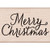 Hero Arts D5615 Mounted Rubber Stamp  Woodblock Stamp - Merry Christmas Script