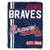 Northwest MLB Atlanta Braves Micro Raschel Throw  One Size  Multicolor