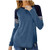 Pullover Tshirt for Women Long Sleeve Stripe Print Patchwork Blouse Tops Casual Sweatshirt Crewneck Loose Tunic