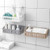 WEUIE Self Adhesive Shower Caddy  Shower Shelf Bathroom Organizer Basket  No Drilling Wall Mounted Shelves for Bathroom  Toilet  Kitchen  Laundry