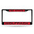 NCAA Rico Industries Laser Cut Inlaid Standard Chrome License Plate Frame  North Carolina State Wolfpack