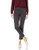 Rafaella Women s Petite Comfort Fit Ponte Knit Slim Leg Pant  Charcoal Heather  6