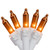 Northlight Set of 50 Orange Mini Christmas Lights - 11.25 ft White Wire