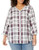 Foxcroft Women s Plus Size Button Front Shirt  Multi  14W