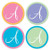 Initial Monogram Envelope Seal- Set of 144 Stickers