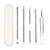 5 Pcs Blemish  and  Blackhead Removal Tools  Professional Pimple Comedone Extractor Popper Tool Acne Removal Kit - Treatment for Pimples  Blackheads  Zit Removing  Forehead Facial and Nose-Silver-