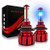 H10 9145 9140 9045 LED Fog Light Bulbs LED Bulb  60W 10000LM 9005 HB3 LED Headlight Bulbs  4 Sides Super Bright 8000K Car LED Headlight Conversion Kit  Low Beam Blue LED Headlights Bulb Plug  and  Play