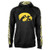NCAA Iowa Hawkeyes Men s Solid Zebra Hoodie  Black  Large