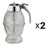 HIC Honey and Syrup Dispenser, Set of 2