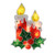 Northlight 12 inch Red Lighted Berry Candle Christmas Window Silhouette Decoration