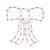 Northlight 14 inch Lighted Red Bow Window Silhouette Christmas Decoration
