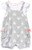 absorba Baby Girls  Cap Sleeves Romper  Grey Heather  12M