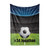 Personalized Custom Soccer Ball Fleece and Sherpa Throw Blanket - Name and Number for Boys Girls Kids Baby Toddler Throws Blankets Perfect for Bedtime Bedding or Gift