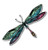 GT Graphics Colorful Dragonfly - 8 inch Vinyl Sticker - for Car Laptop I-Pad - Waterproof Decal