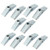 uxcell 74mm Length M10 Thread Spring Loaded Hollow Wall Anchor Wing Nuts