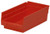Akro-Mils 30130 12-Inch by 6-Inch by 4-Inch Plastic Nesting Shelf Bin Box, Red,Case of 12