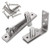 Door Pivot Hinges Heavy Duty Hinges for Wood Doors Stainless Steel Center Hung Pivot Hinges -L Shape-
