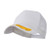 e4Hats.com 5 Panel Mesh Back Gold Oak Leaves Patch Cap - White OSFM