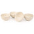 Signature Housewares 4865 Sahara Assorted Bowls (Set of 4), Ivory